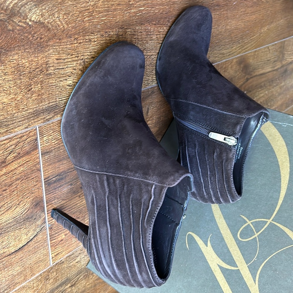 Coco Brown Suede Booties